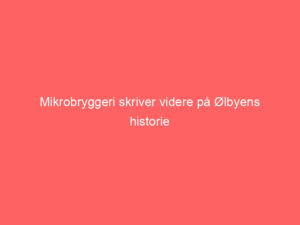 Read more about the article Mikrobryggeri skriver videre på Ølbyens historie
